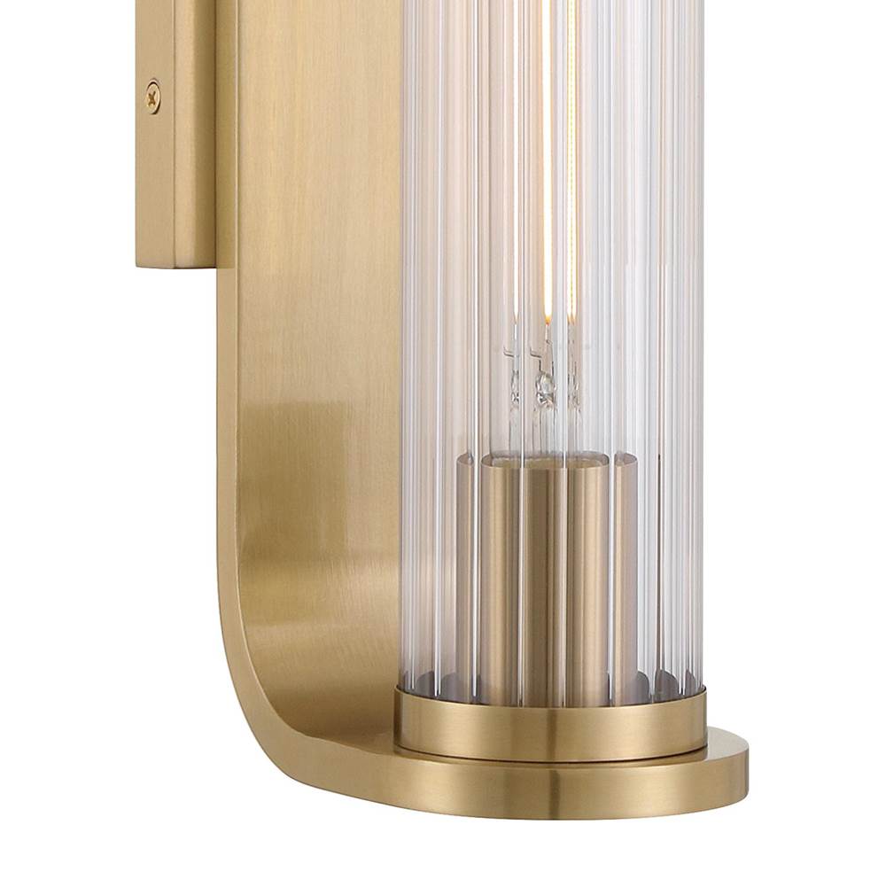 Crystorama JAR-2301-AG Aged Brass Jarvis 1 Light Led Aged Brass Sconce Image 3
