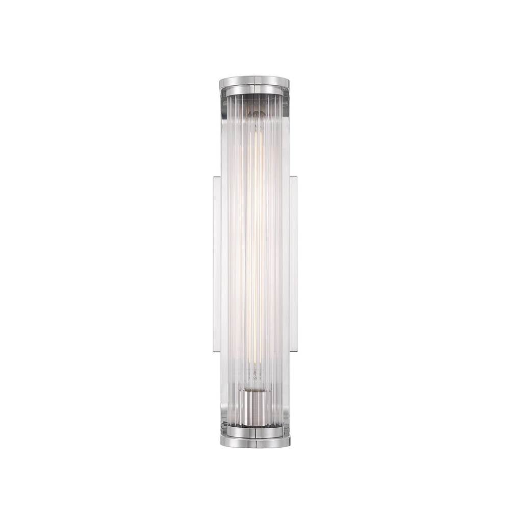Crystorama JAR-2301-PN Polished Nickel Jarvis 1 Light Led Polished Nickel Sconce Image 5