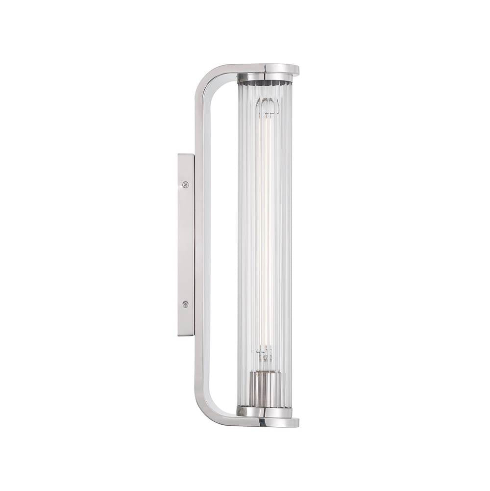 Crystorama JAR-2301-PN Polished Nickel Jarvis 1 Light Led Polished Nickel Sconce Image 4