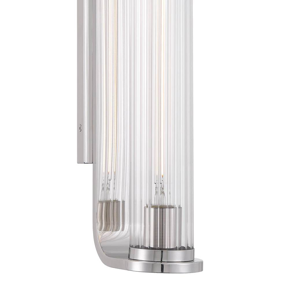 Crystorama JAR-2301-PN Polished Nickel Jarvis 1 Light Led Polished Nickel Sconce Image 3