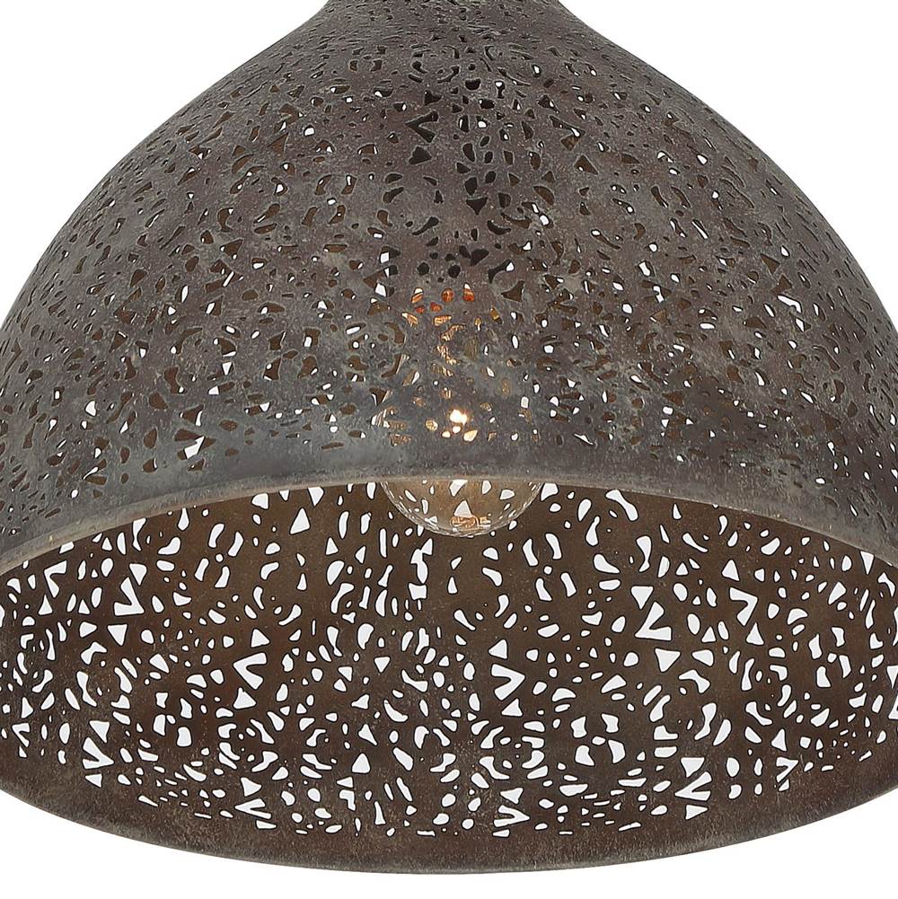 Crystorama JAS-A5010-FB_CEILING Forged Bronze Jasmine 14'' Forged Bronze Semi Flush Mount Image 5
