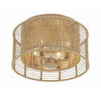 Crystorama Jayna 4 Light Burnished Silver Ceiling Mount
