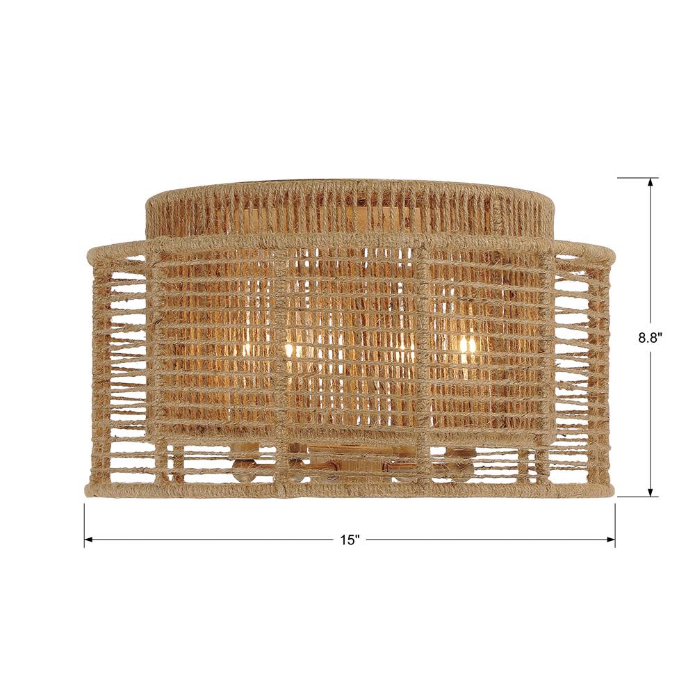 Crystorama JAY-A5000-BS Burnished Silver Jayna 4 Light Burnished Silver Ceiling Mount Image 2