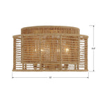 Crystorama JAY-A5000-BS Burnished Silver Jayna 4 Light Burnished Silver Ceiling Mount Image 2