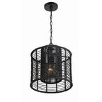 Crystorama Jayna 1 Light Burnished Silver Pendant