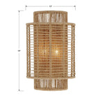 Crystorama JAY-A5002-BS Burnished Silver Jayna 2 Light Burnished Silver Wall Mount Image 2