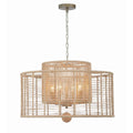 Crystorama JAY-A5004-BS Burnished Silver Jayna 4 Light Burnished Silver Chandelier Image 1