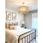 Crystorama JAY-A5004-BS Burnished Silver Jayna 4 Light Burnished Silver Chandelier Image 4