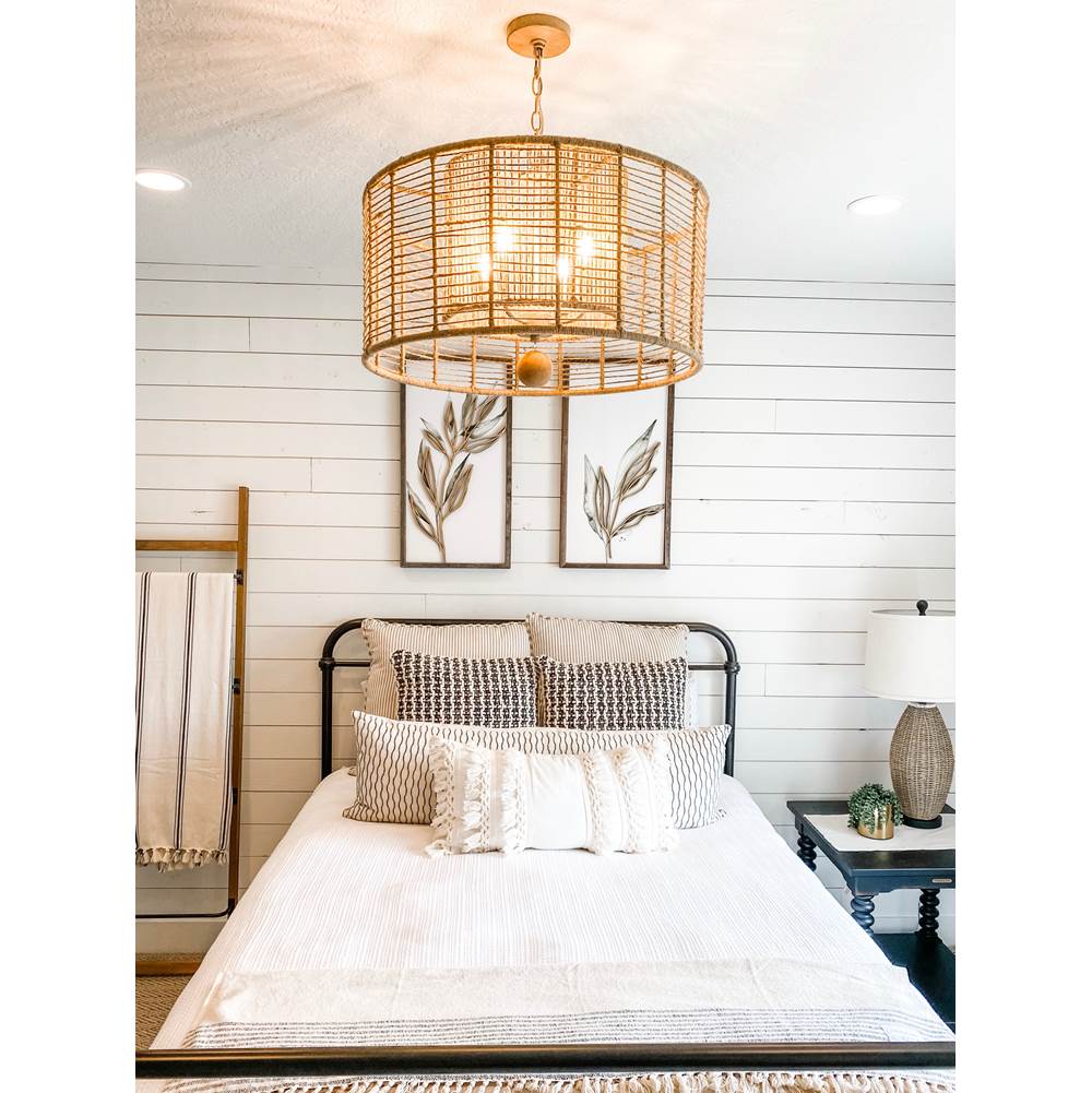 Crystorama JAY-A5004-BS Burnished Silver Jayna 4 Light Burnished Silver Chandelier Image 3