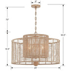 Crystorama JAY-A5004-BS Burnished Silver Jayna 4 Light Burnished Silver Chandelier Image 2