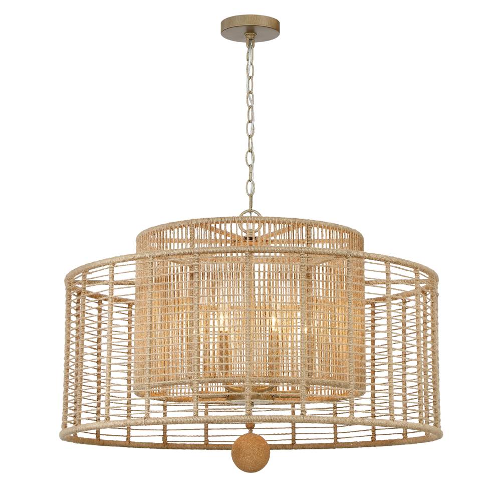 Crystorama JAY-A5006-BS Burnished Silver Jayna 8 Light Burnished Silver Chandelier Image 7