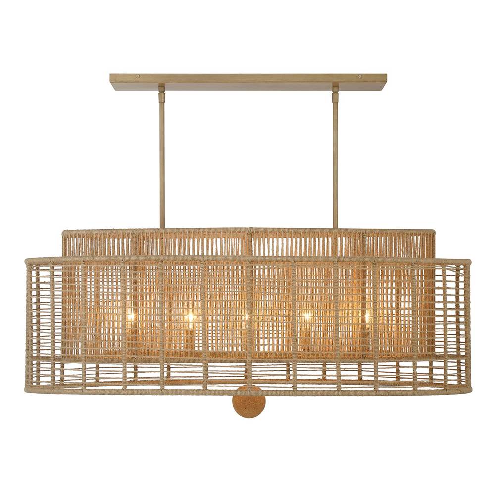 Crystorama JAY-A5007-BS Burnished Silver Jayna 5 Light Burnished Silver Linear Oval Chandelier Image 4