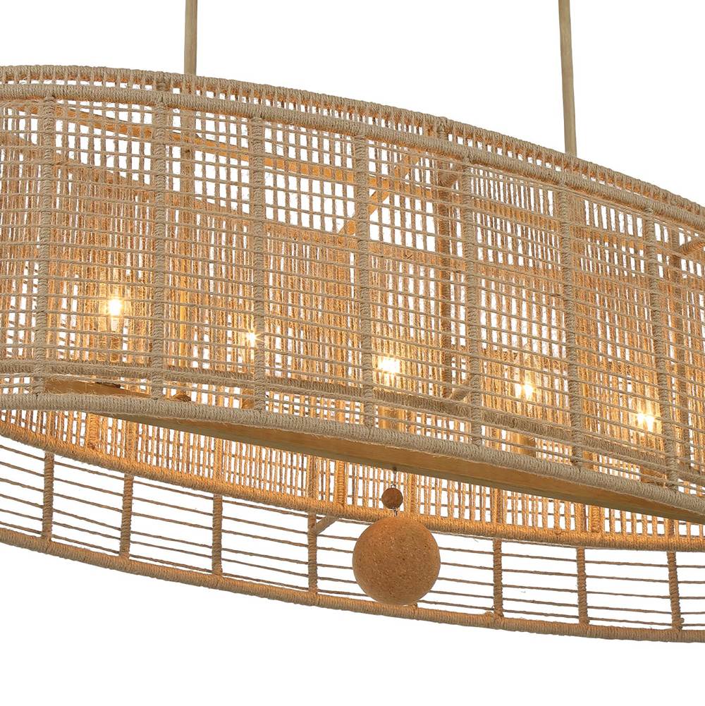 Crystorama JAY-A5007-BS Burnished Silver Jayna 5 Light Burnished Silver Linear Oval Chandelier Image 2