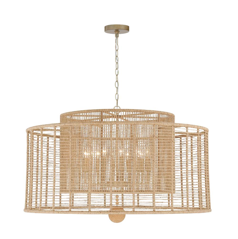 Crystorama JAY-A5009-BS Burnished Silver Jayna 12 Light Burnished Silver Chandelier Image 1