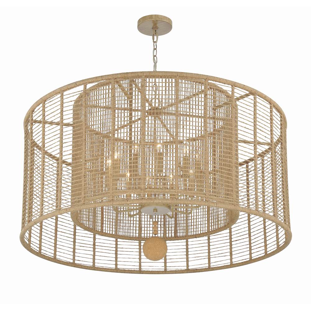 Crystorama Jayna 12 Light Burnished Silver Chandelier