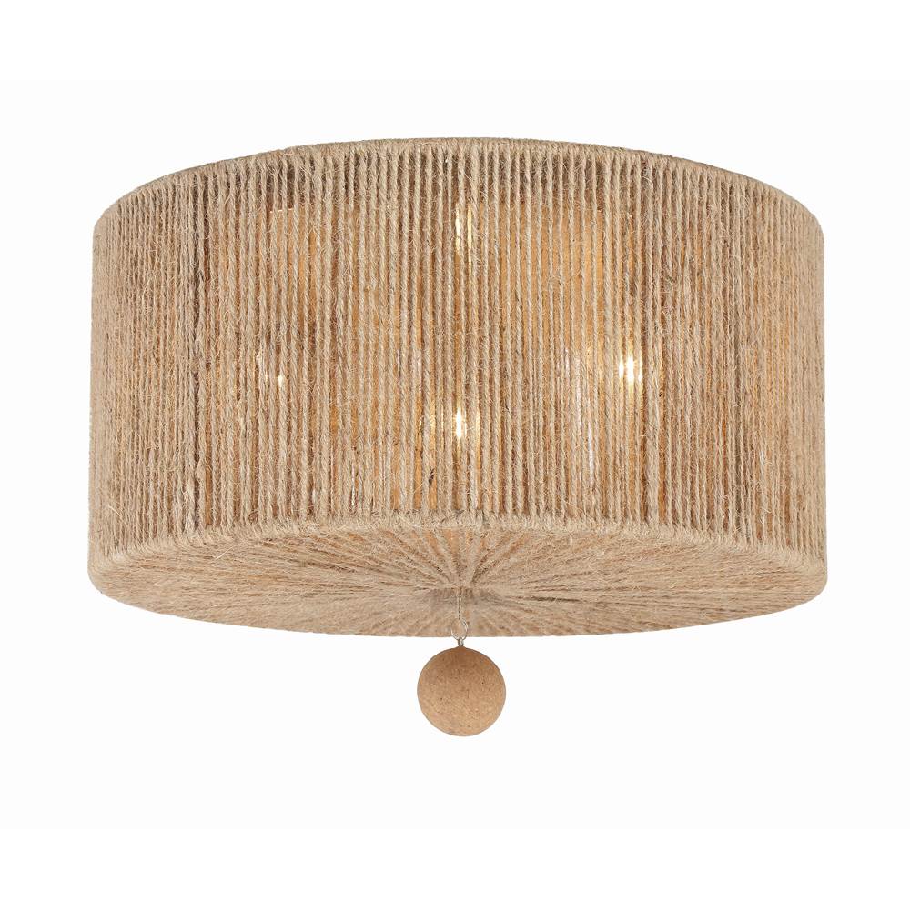 Crystorama JES-B7103-BS Burnished Silver Jessa 3 Light Burnished Silver Ceiling Mount Image 1