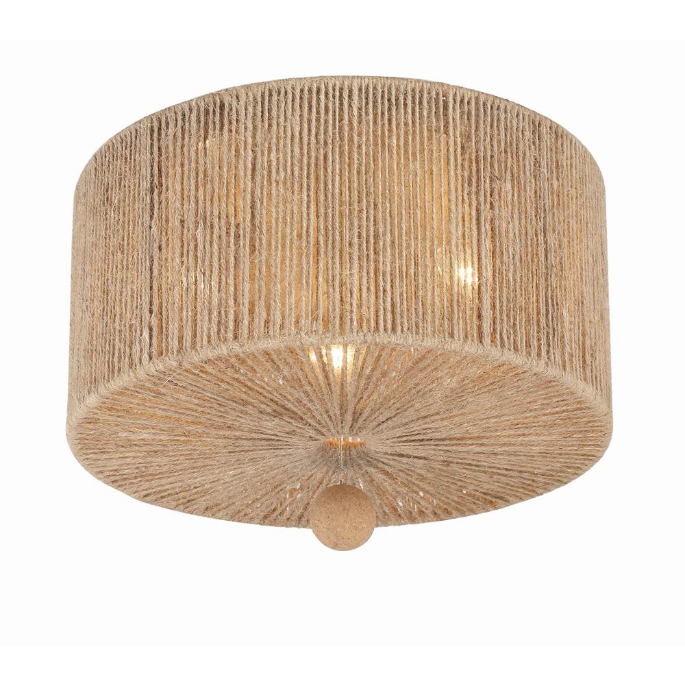 Crystorama Jessa 3 Light Burnished Silver Ceiling Mount