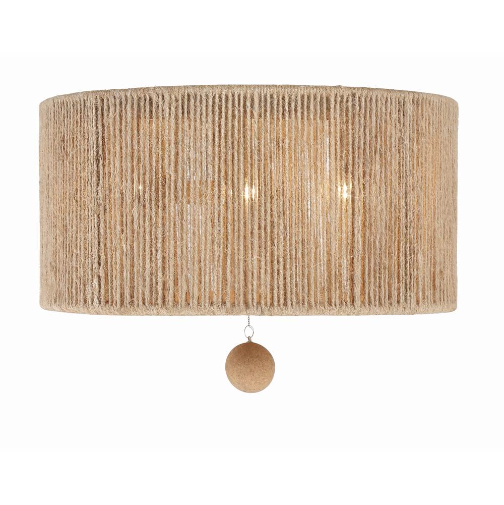 Crystorama JES-B7103-BS Burnished Silver Jessa 3 Light Burnished Silver Ceiling Mount Image 6