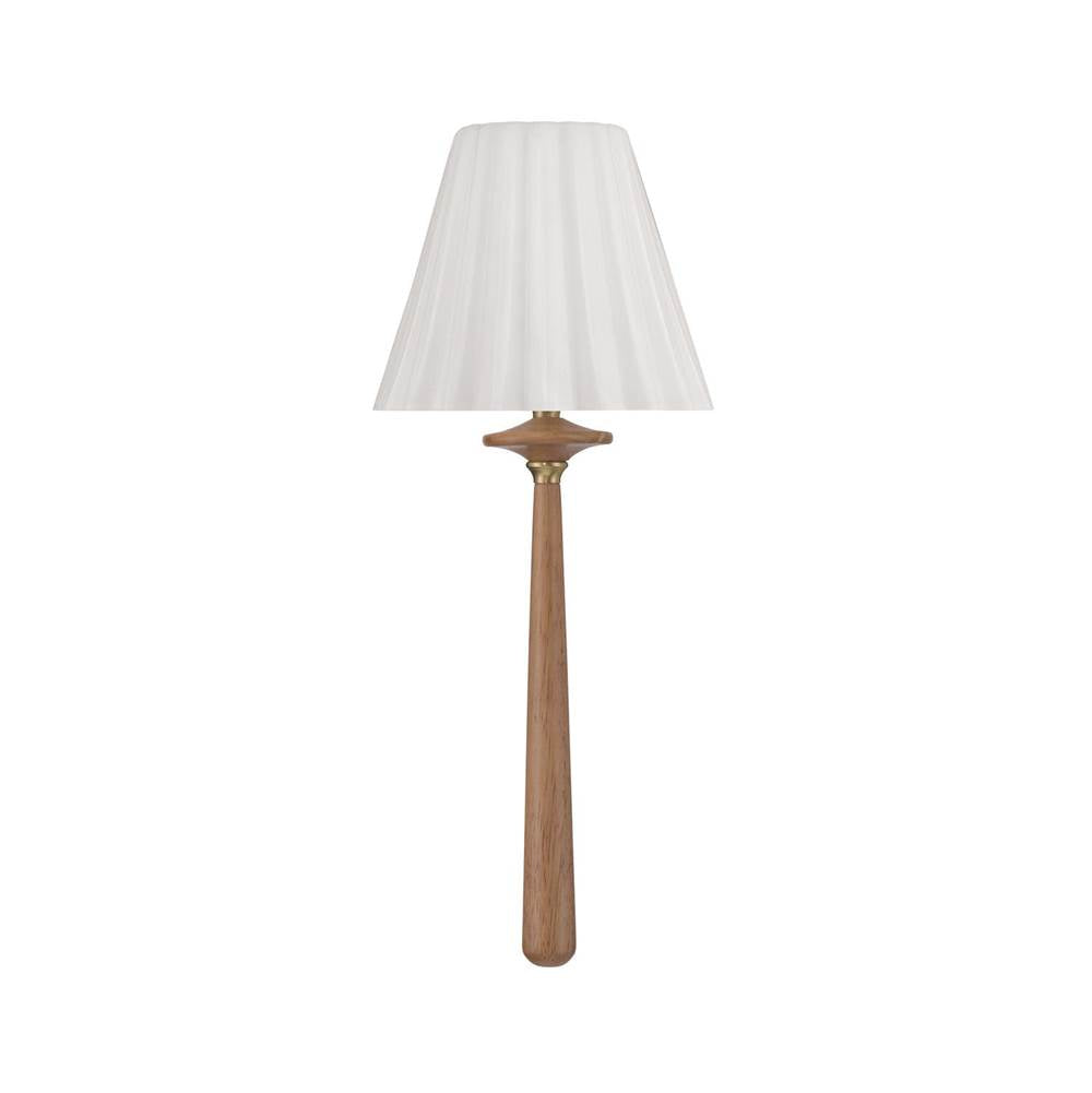 Crystorama Jules 7.5'' Led Aged Brass And Wood Sconce
