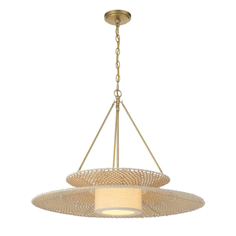 Crystorama JNP-10543-SG Soft Gold Juniper 29.5'' Soft Gold Chandelier Image 1