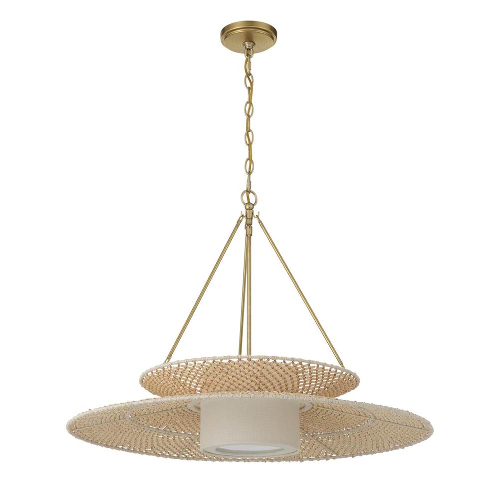 Crystorama Juniper 29.5'' Soft Gold Chandelier