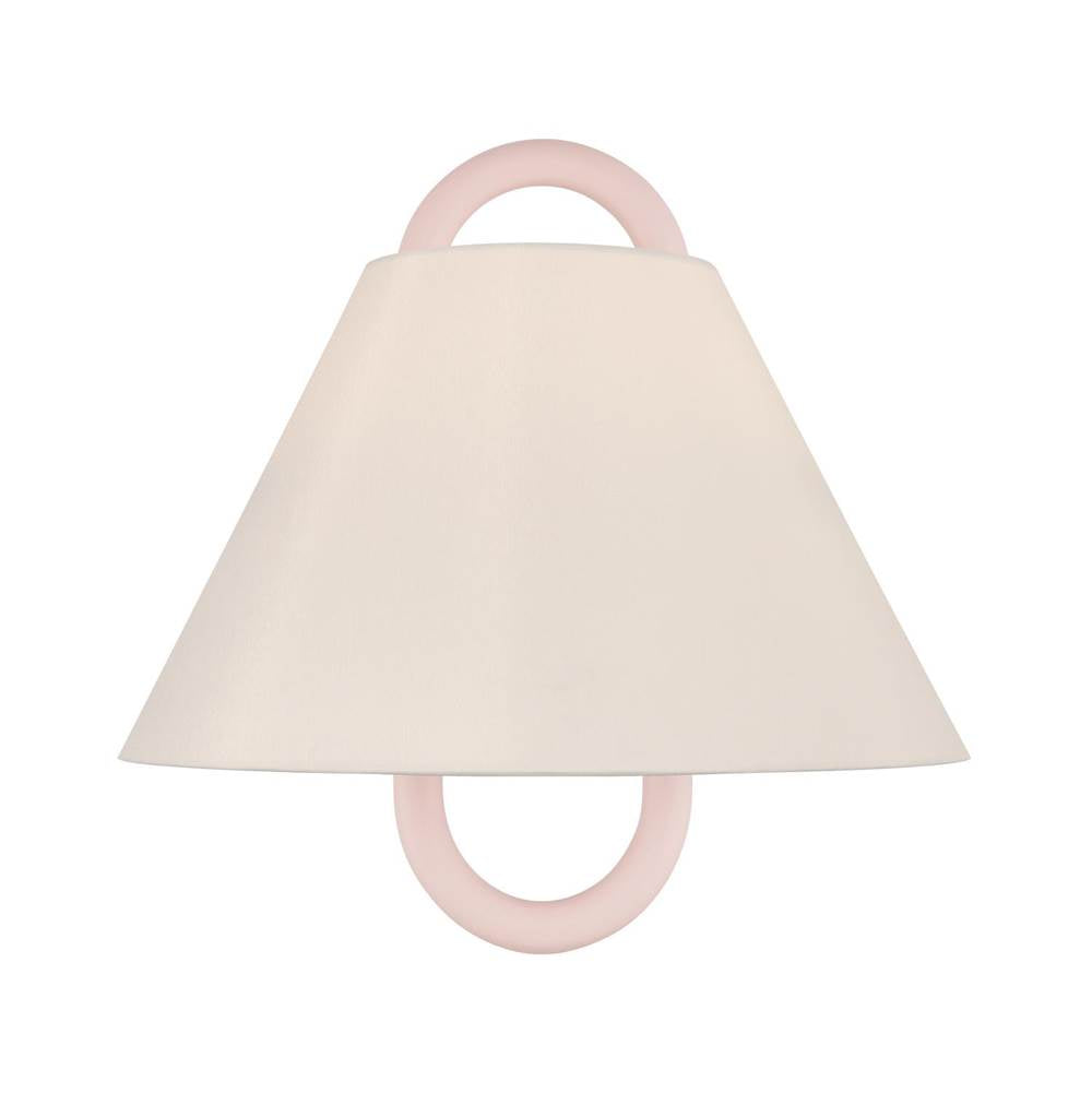 Crystorama JOJ-801-VG-BH Vibrant Gold Jojo 11.75'' Vibrant Gold And Blush Sconce Image 1