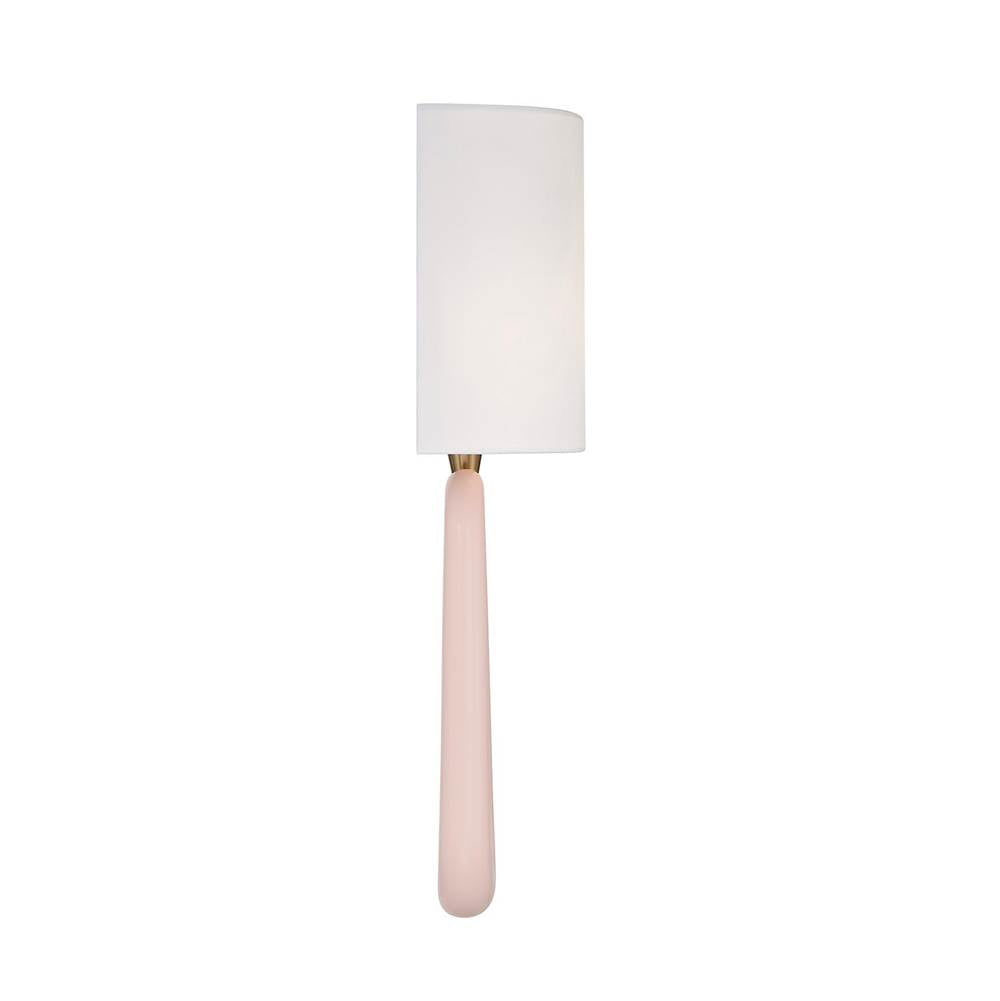 Crystorama JOR-7352-AG-BH Aged Brass Jori 2 Light Aged Brass, Blush Sconce Image 6