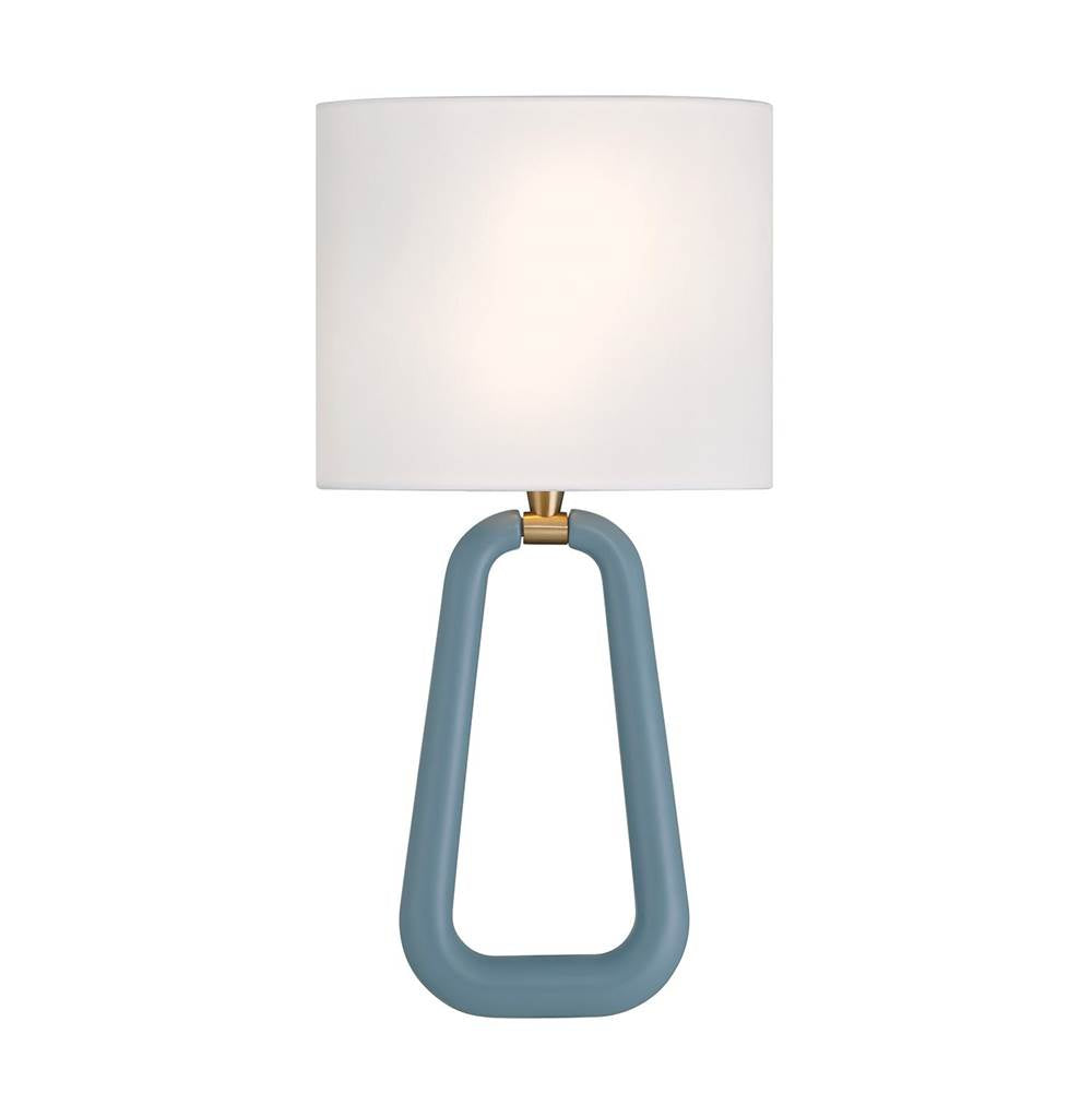 Crystorama JOR-7352-AG-BL Aged Brass,Blue Jori 2 Light Aged Brass Plus Blue Sconce Image 1