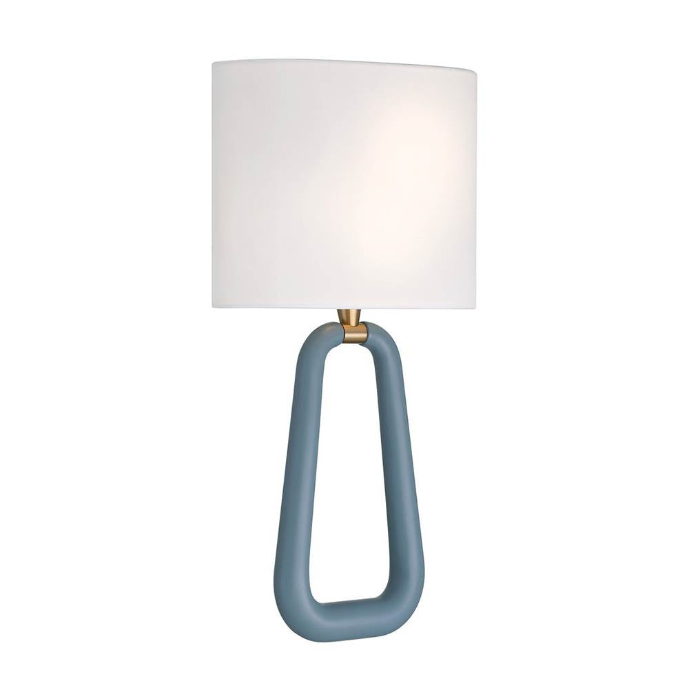Crystorama JOR-7352-AG-BL Aged Brass,Blue Jori 2 Light Aged Brass Plus Blue Sconce Image 5