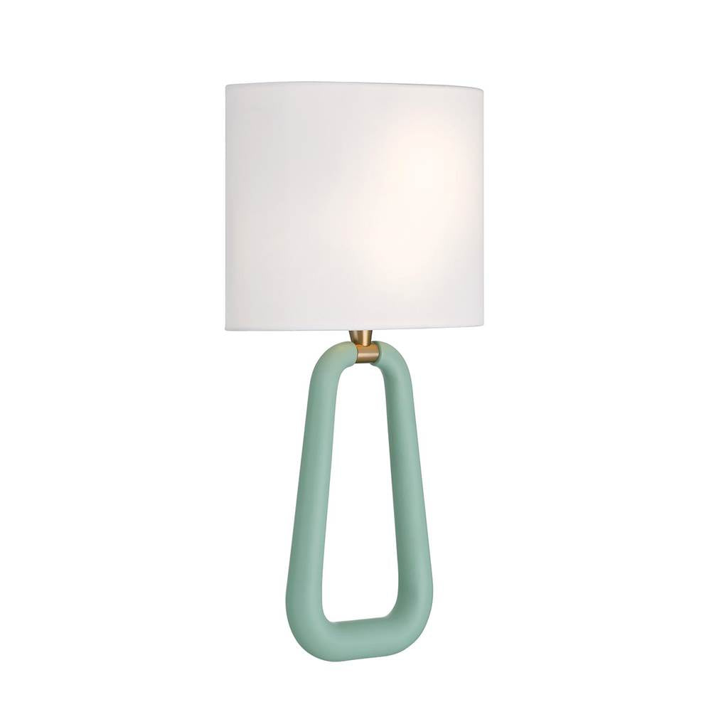 Crystorama JOR-7352-AG-GR Aged Brass,Green Jori 2 Light Aged Brass Plus Green Sconce Image 5