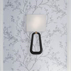 Crystorama JOR-7352-AG-MK Aged Brass,Matte Black Jori 2 Light Aged Brass Plus Matte Black Sconce Image 2