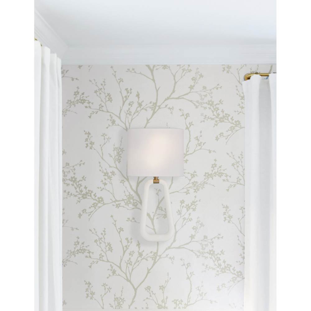 Crystorama JOR-7352-AG-MT Aged Brass,Matte White Jori 2 Light Aged Brass Plus Matte White Sconce Image 2