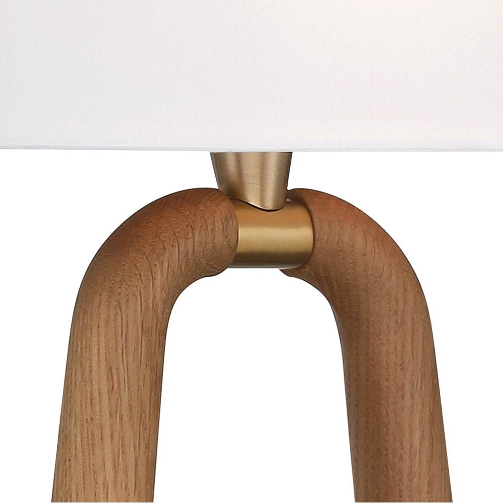 Crystorama JOR-7352-AG-WD Aged Brass Jori 2 Light Aged Brass, Wood Sconce Image 5