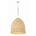 Crystorama JSP-10536-MT Matte White Jasper 6 Light Matte White Chandelier Image 1