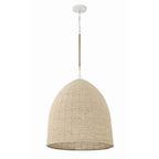 Crystorama JSP-10536-MT Matte White Jasper 6 Light Matte White Chandelier Image 3