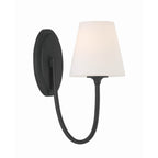 Crystorama JUN-10321-BF Black Forged Juno 1 Light Black Forged Wall Mount Image 1