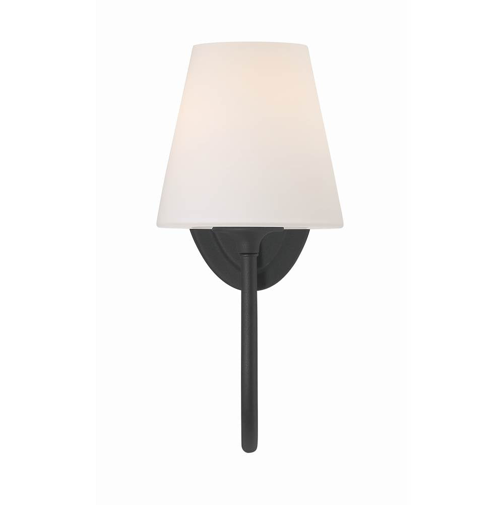 Crystorama JUN-10321-BF Black Forged Juno 1 Light Black Forged Wall Mount Image 5