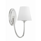 Crystorama Juno 1 Light Black Forged Wall Mount