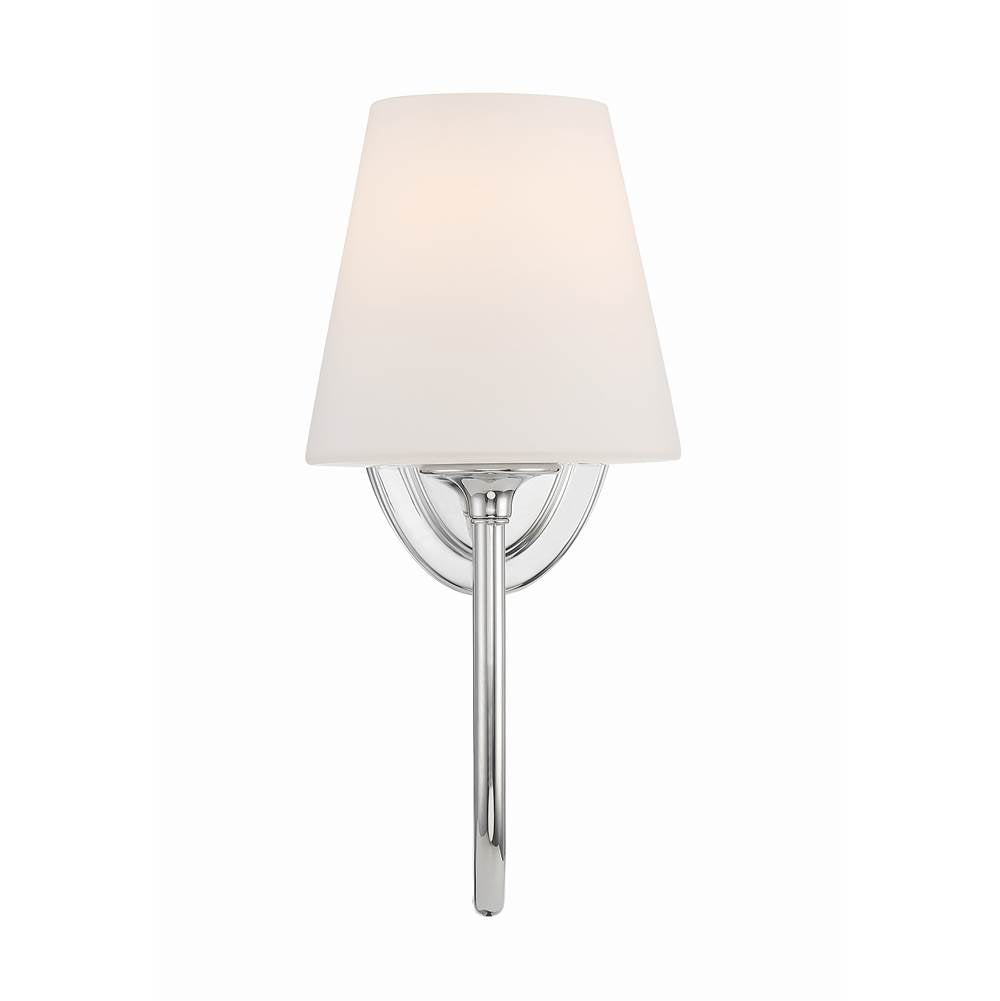 Crystorama JUN-10321-PN Polished Nickel Juno 1 Light Polished Nickel Wall Mount Image 5
