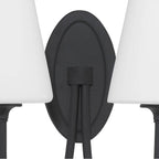Crystorama JUN-10322-BF Black Forged Juno 2 Light Black Forged Wall Mount Image 5