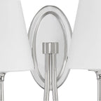 Crystorama JUN-10322-PN Polished Nickel Juno 2 Light Polished Nickel Wall Mount Image 3