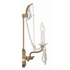 Crystorama Karrington 2 Light Aged Brass Wall Mount