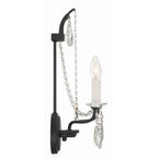 Crystorama Karrington 2 Light Aged Brass Wall Mount