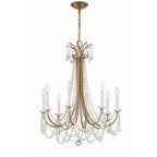 Crystorama KAR-90908-AG-CL-MWP Aged Brass Karrington 8 Light Aged Brass Chandelier Image 5