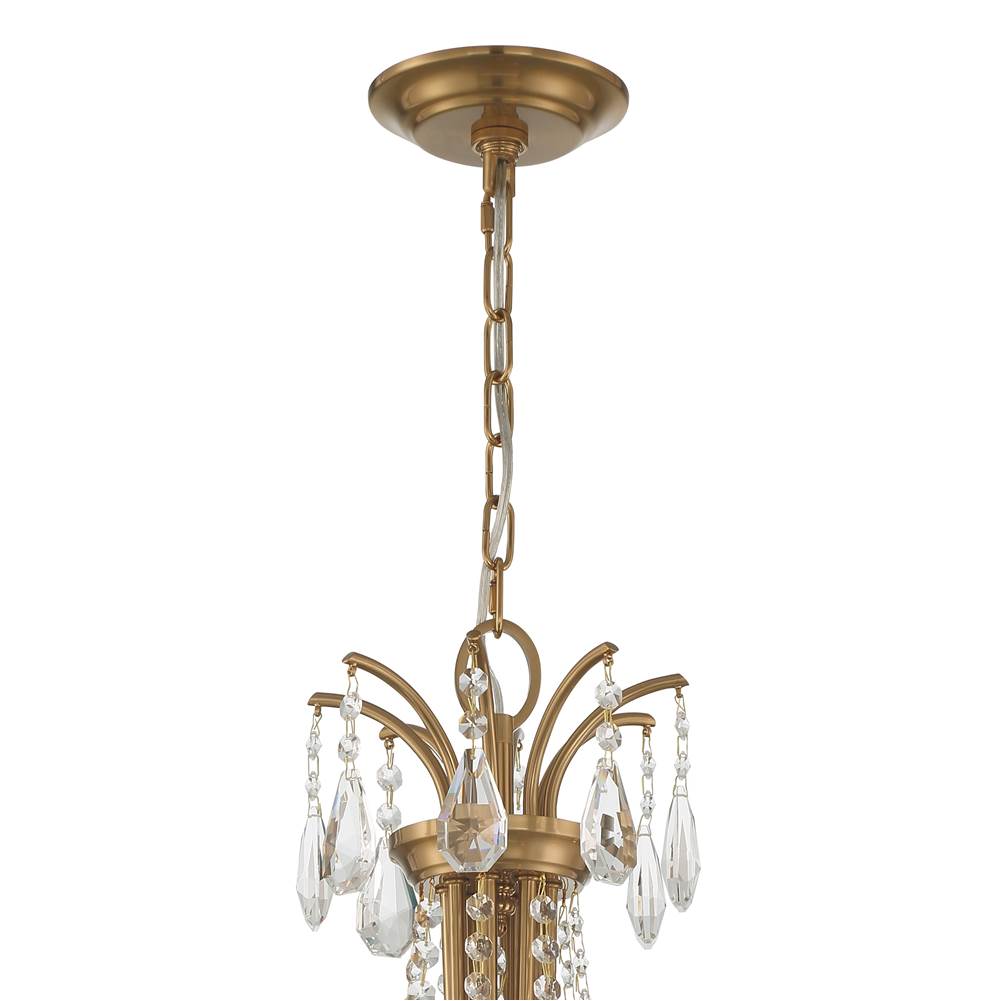 Crystorama KAR-90908-AG-CL-MWP Aged Brass Karrington 8 Light Aged Brass Chandelier Image 3