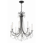 Crystorama Karrington 8 Light Aged Brass Chandelier
