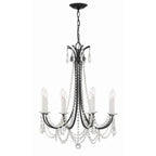 Crystorama KAR-90908-MK-CL-MWP Matte Black Karrington 8 Light Matte Black Chandelier Image 7