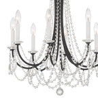 Crystorama KAR-90908-MK-CL-MWP Matte Black Karrington 8 Light Matte Black Chandelier Image 5