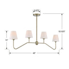 Crystorama Keenan 4 Light Black Forged Chandelier