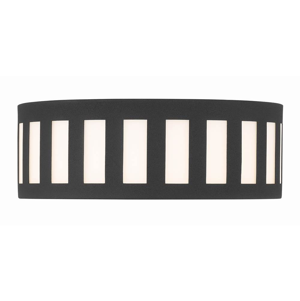 Crystorama KEN-2203-BF Black Forged Kendal 3 Light Black Forged Ceiling Mount Image 5